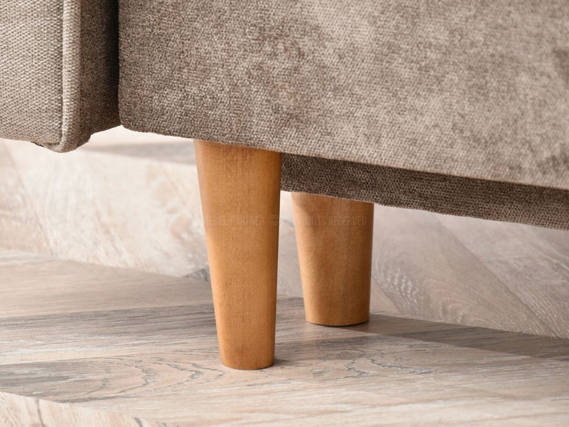 Pohovka dvousedačka Legacion (béžová + dub)