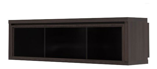 Vitrína na stěnu BRW Kaspian SFW1W/140 (Wenge)