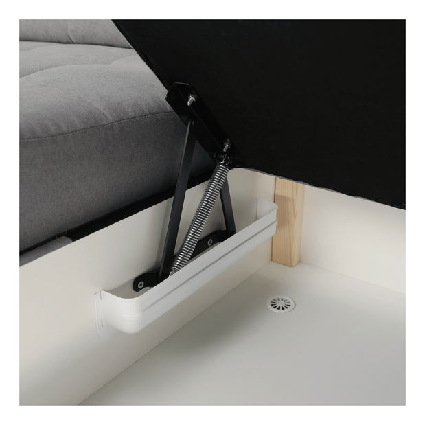 Rohová sedačka Evangelon (šedá) (P)