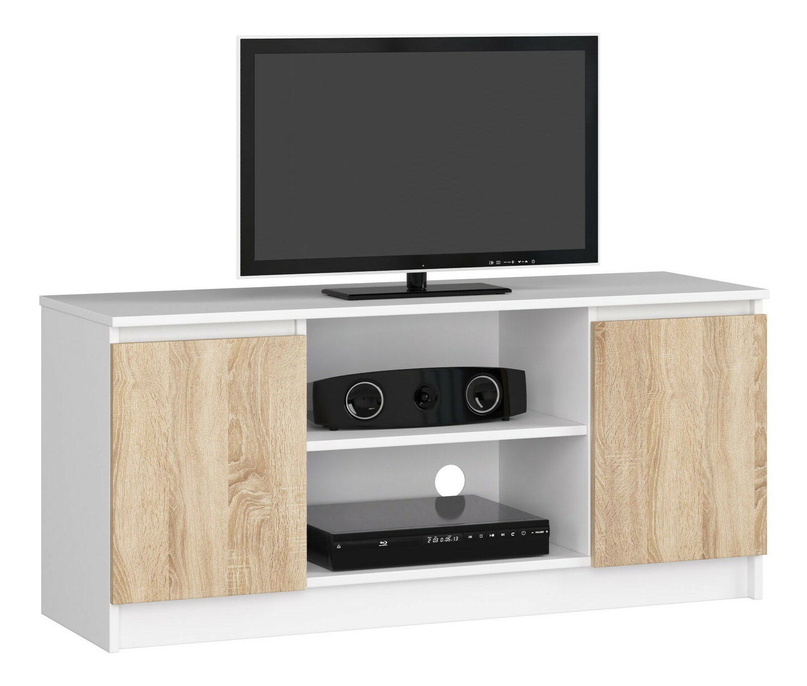 TV stolek Darian (bílá + dub sonoma)