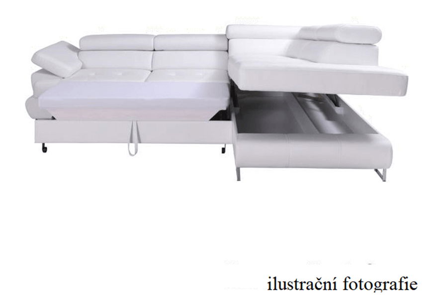 Rohová sedací souprava Bjorn R 2F-OTM šedo-hnědá (P)