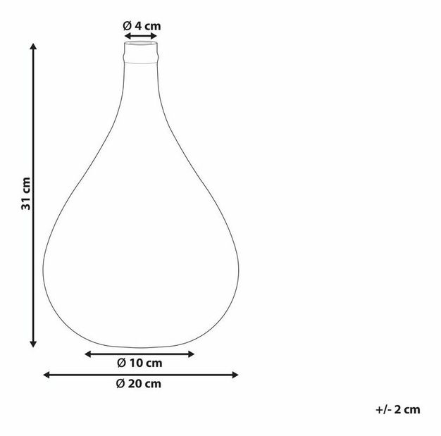 Váza Bethany (žlutá)