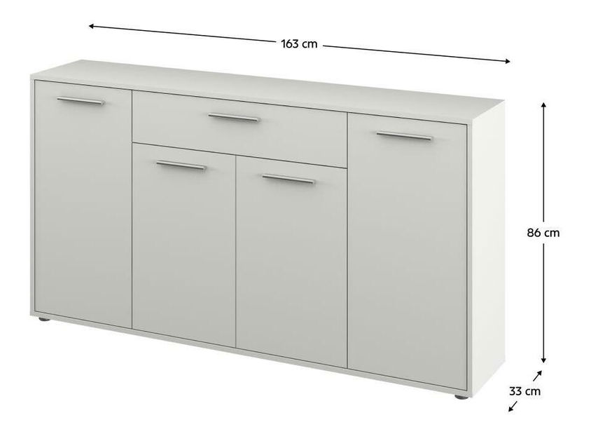 Komoda Lunea (bílá)