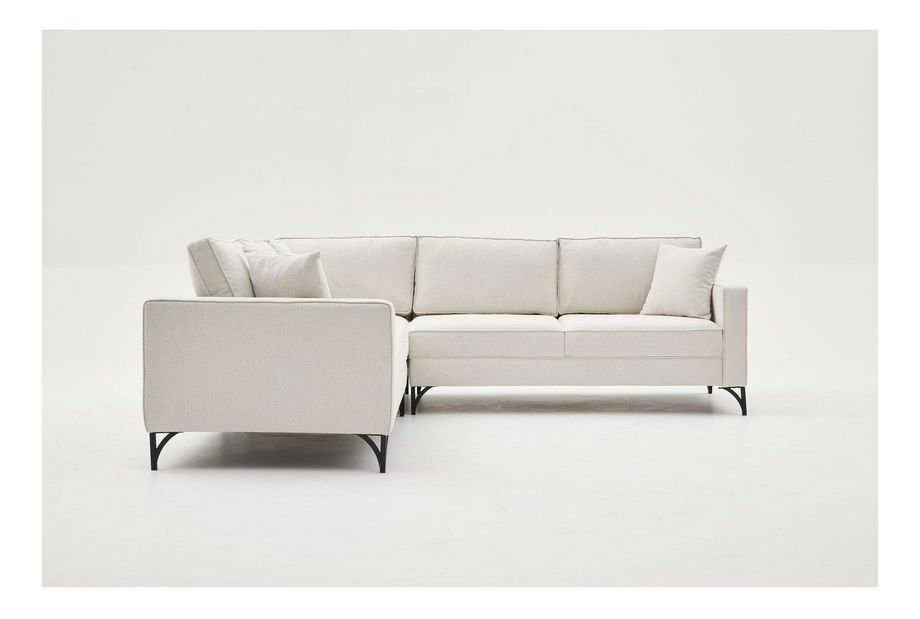 Rohová sedačka Berlunetta (krémová + černá)