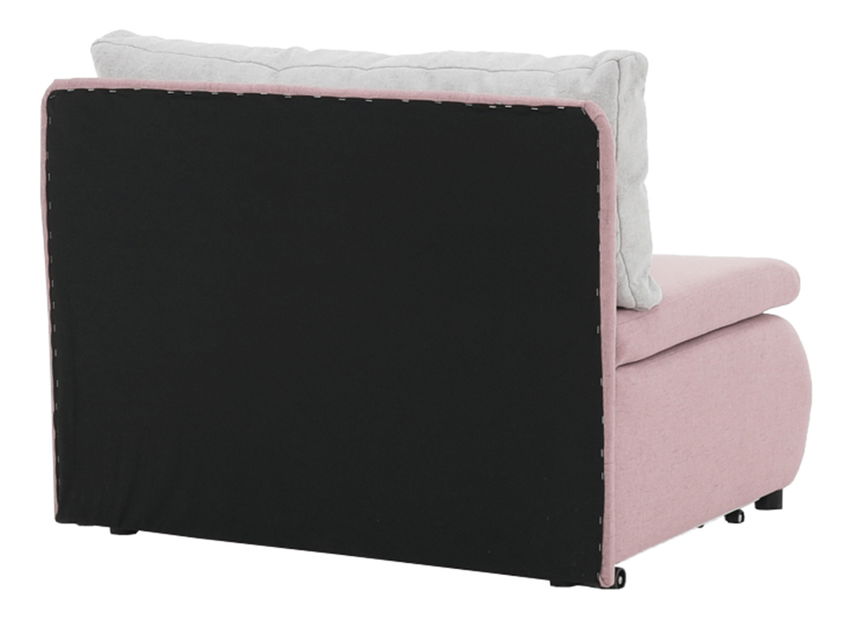 Křeslo Kotu New (ružová + světlešedá)