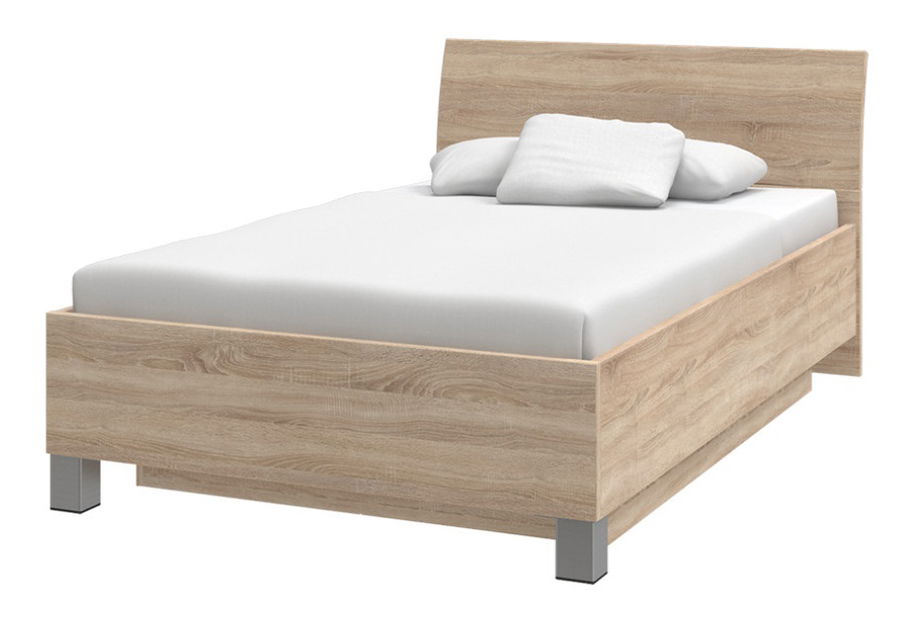 Jednolůžková postel 120 cm Decodom Uno Typ P-120 (s roštem) (dub řezaný bardolino)