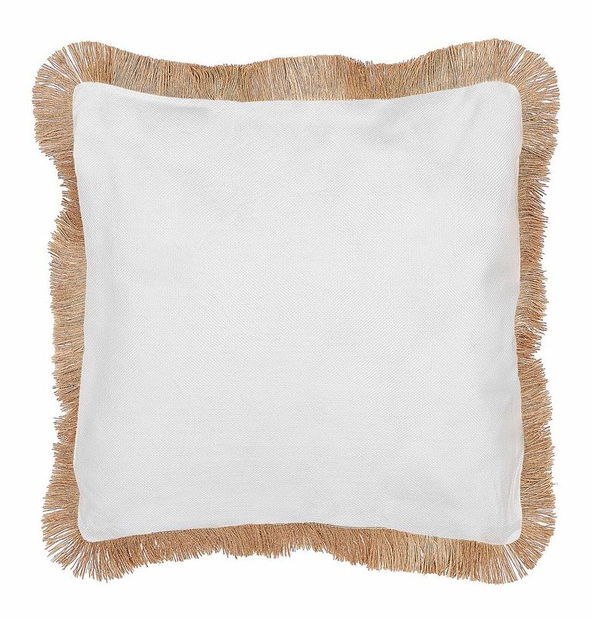 Sada 2 ozdobných polštářů 45 x 45 cm Geram (béžová + černá)