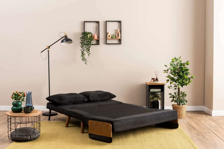 Pohovka dvousedačka Como P (černá)