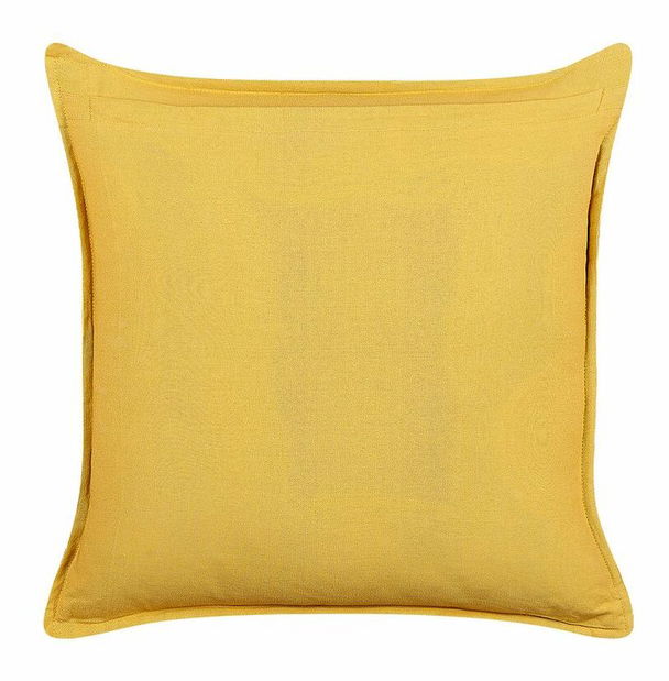 Sada 2 ozdobných polštářů 45 x 45 cm Rapie (žlutá)