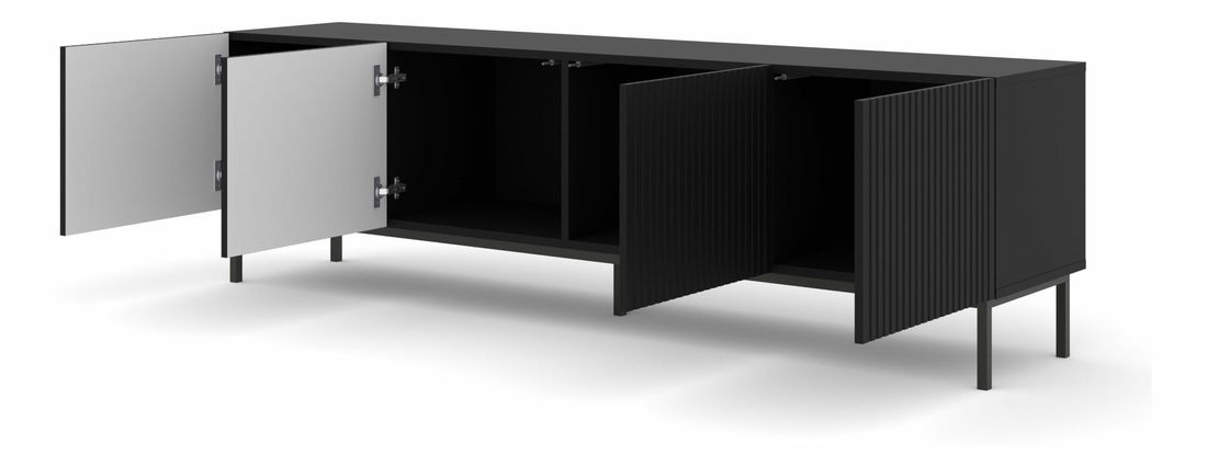 TV skříňka/stolek 4D 200 Rowanna (černá)