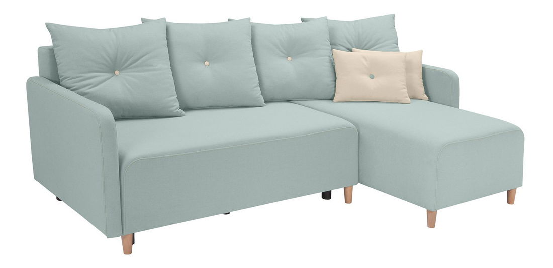 Rohová sedací souprava BRW Sani Lux 3DL.URC (tyrkysová) (P)