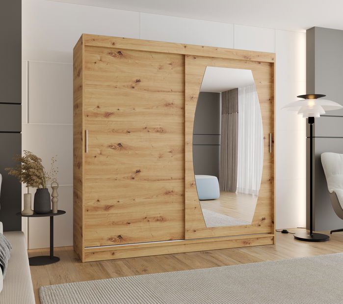 Šatní skříň 200 cm Rosaria (dub artisan)