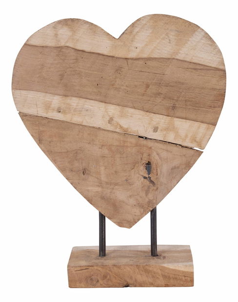 Dekorace srdce Anselia (přírodní)