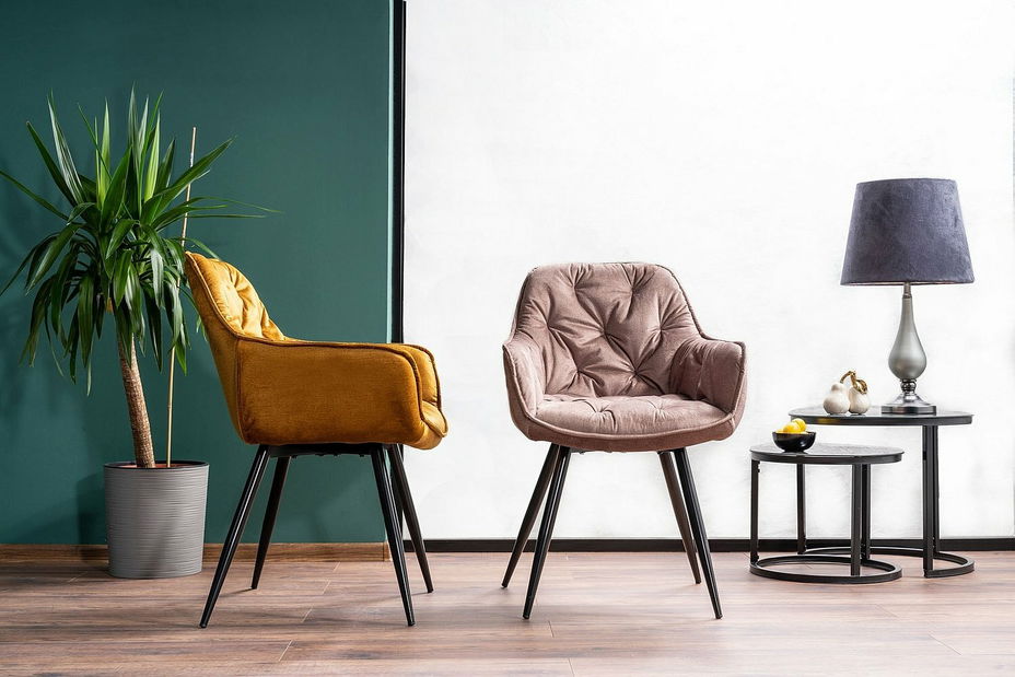 Konferenční stolek Ammie (bílá + chromová)