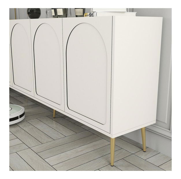 Skříňka Bipemu 2 (krémová + zlatá)