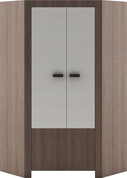 Rohová šatní skříň Grafi GR-01 *výprodej