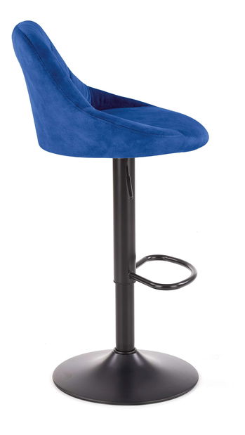 Barová židle Henrietta (tmavě modrá + černá)