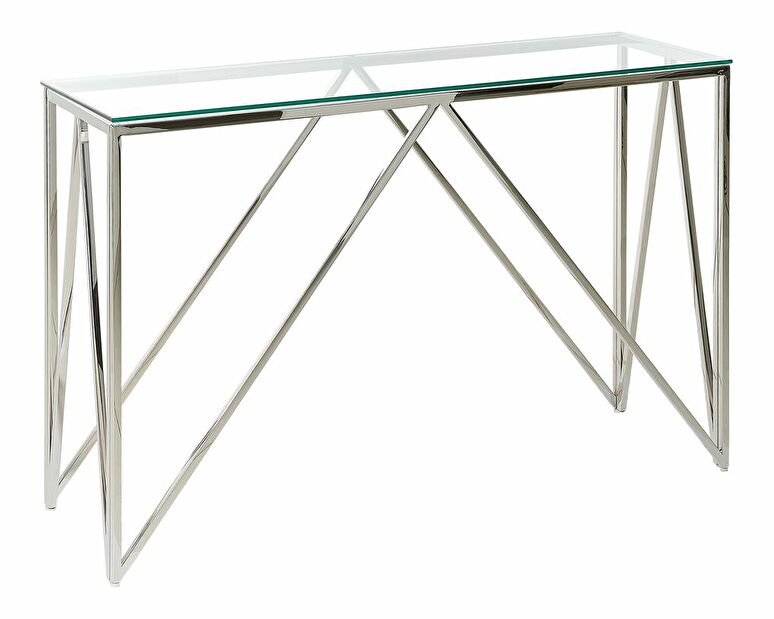 Konzolový stolek Wesza (stříbrná)