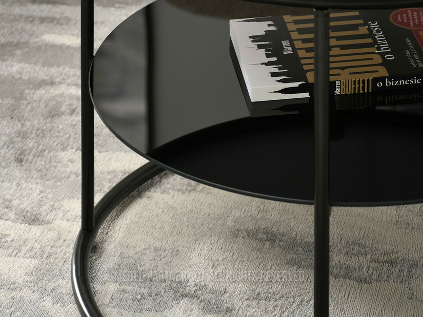 Konferenční stolek Relevista (béžová + černá)