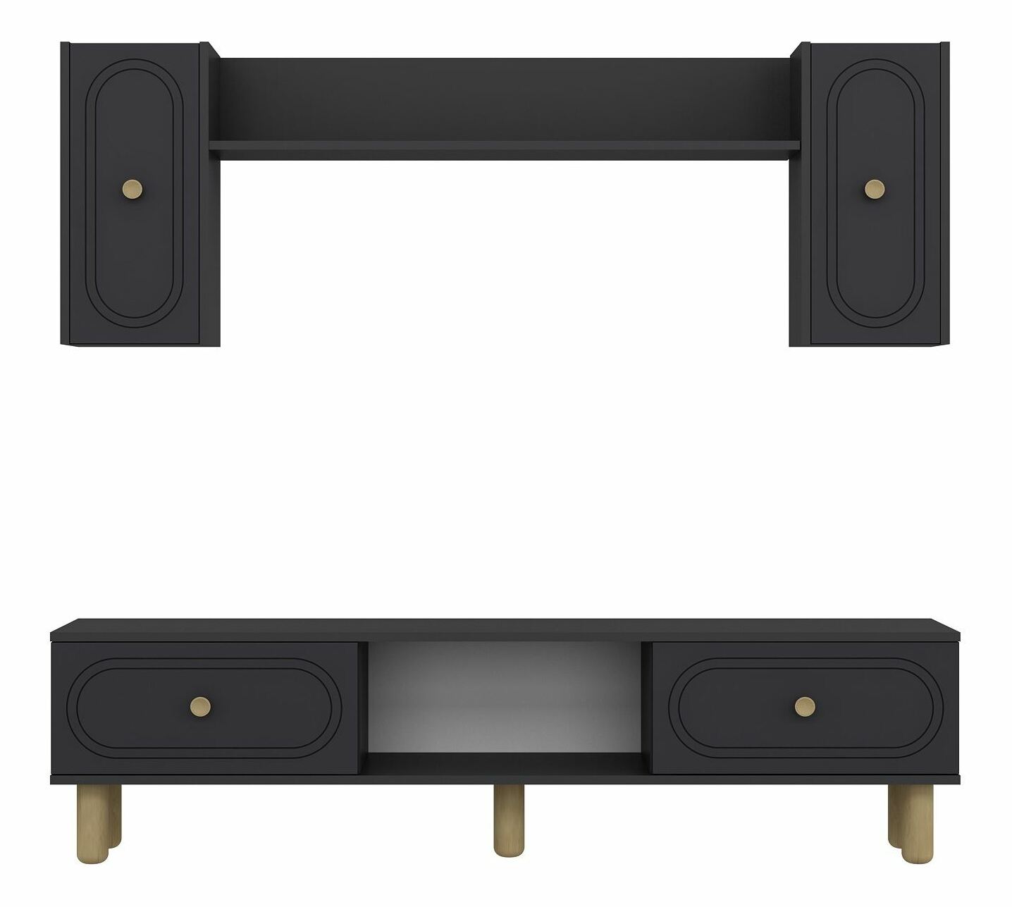 Obývací stěna Polena (antracit)