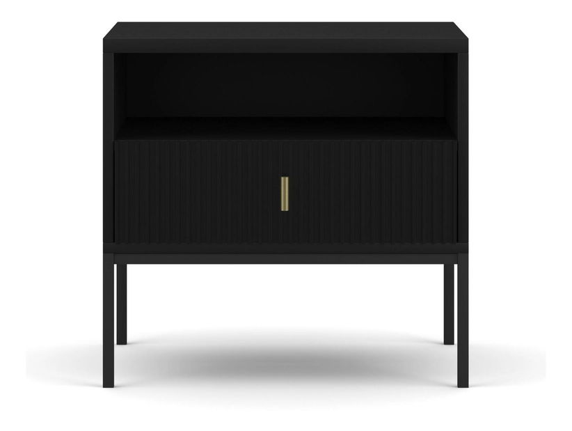 Noční stolek Militaba (černá)