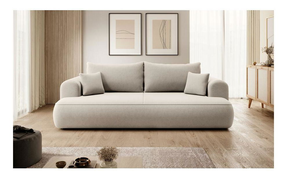 Pohovka trojsedačka Olivo S (béžová + černá) *bazar