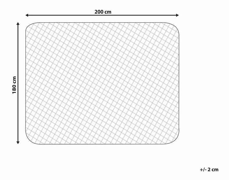 Chránič na matraci 200 x 180 cm Punori (bílá)