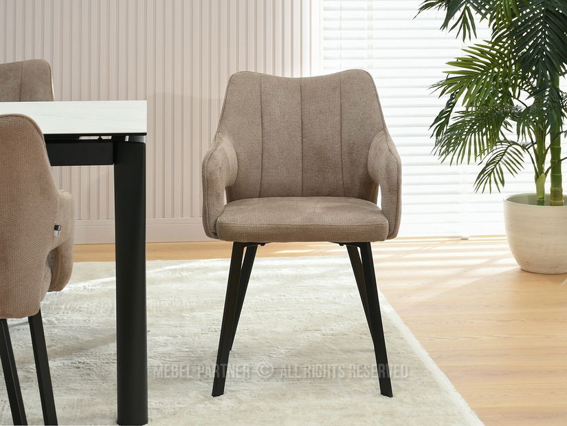 Židle Carl (béžová + černá)