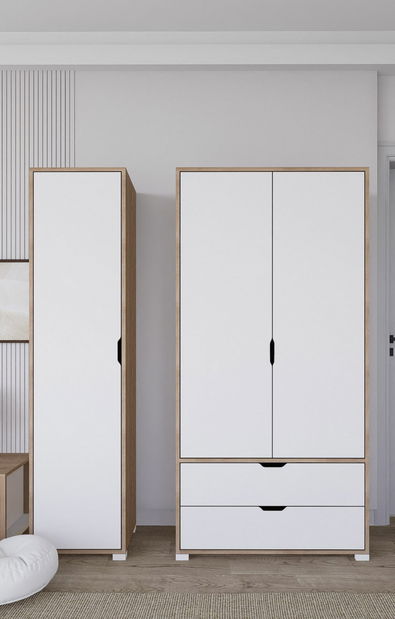 Šatní skříň Nissindira (ořech světlý)