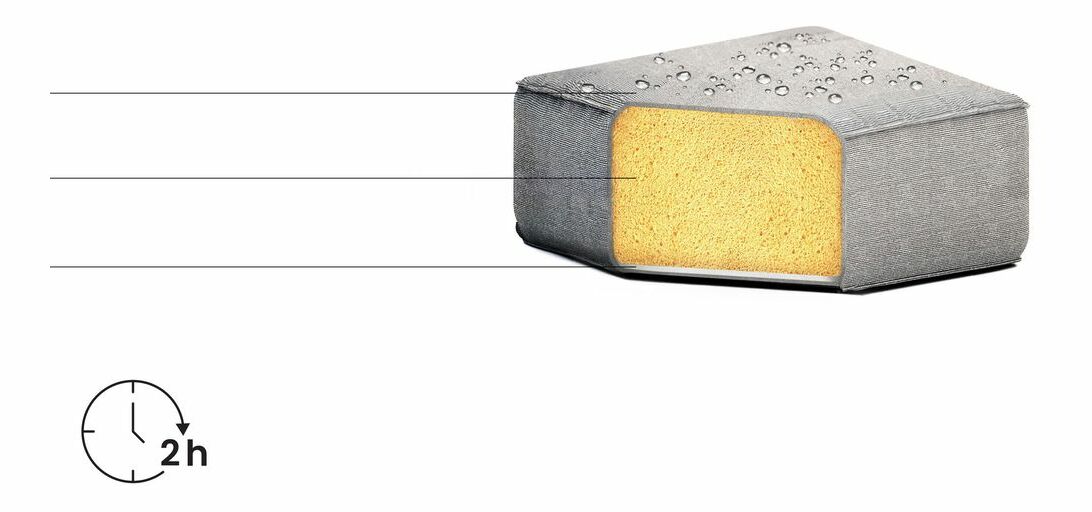 Zahradní taburetka RAVIOL (šedá)