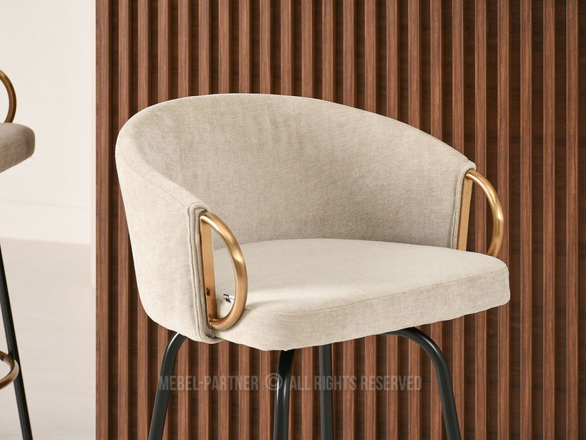 Židle Carma H (krémová + černá)