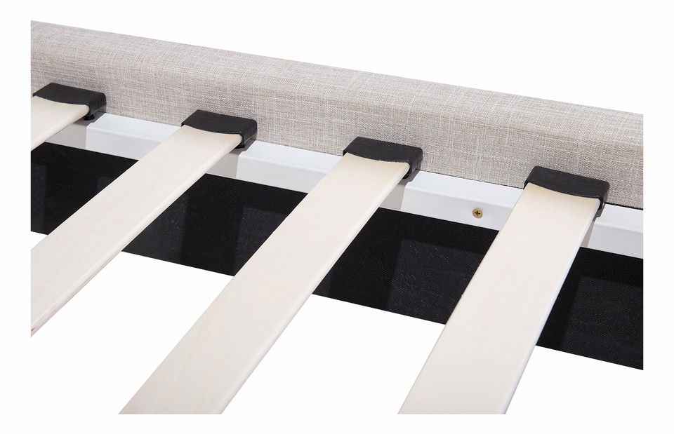 Manželská postel 180 cm ROME (s roštem) (béžová)