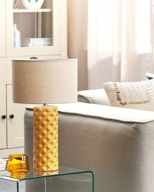 Stolní lampa Betanny (žlutá)