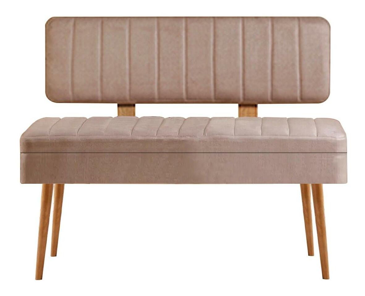 Lavice Vlasta 1 (borovice atlantická + kámen) (s úl. prostorem)