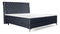 Boxspring postel 180 cm Molera (černá) (s úložným prostorem)