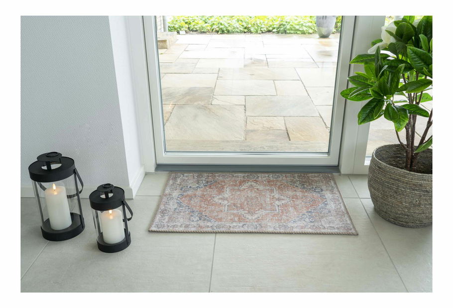 Rohožka Hemeria 10 (modrá + oranžová)