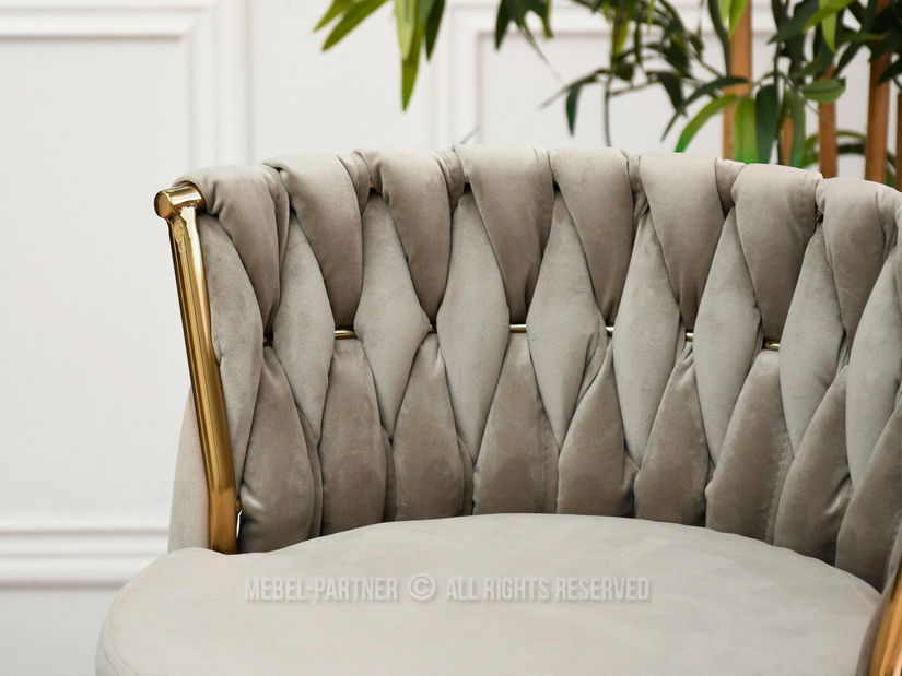 Židle Adel (béžová + zlatá)