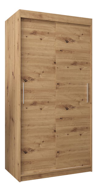 Šatní skříň 100 cm Toki (Dub artisan + Dub artisan)