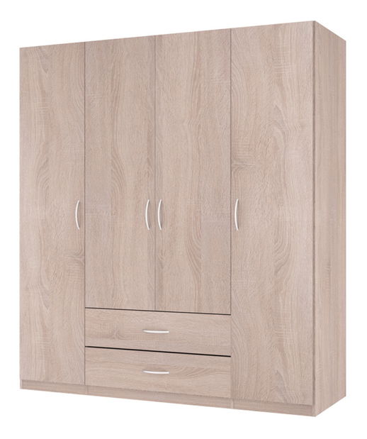 Šatní skříň Decodom Trio 4DV (se zásuvkami)