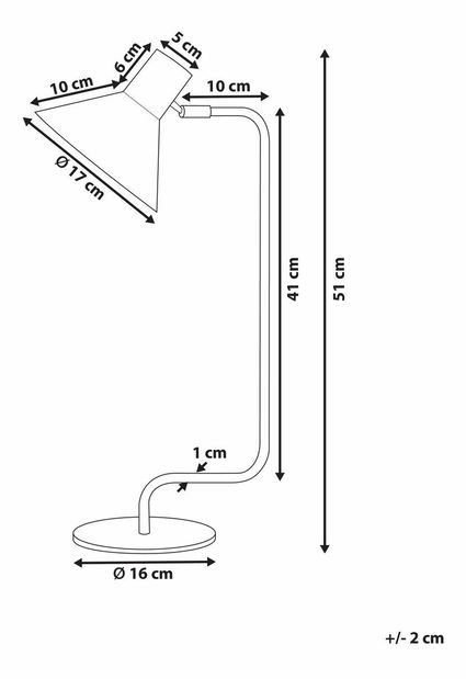Stolní lampa Ruminda (modrá)