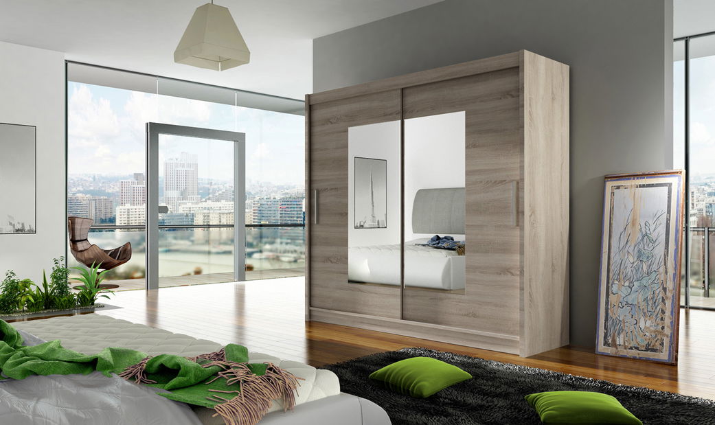 Šatníková skříň Brandon 7 (trufla)