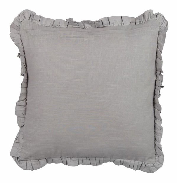 Sada 2 ozdobných polštářů 45 x 45 cm Glab (šedá)