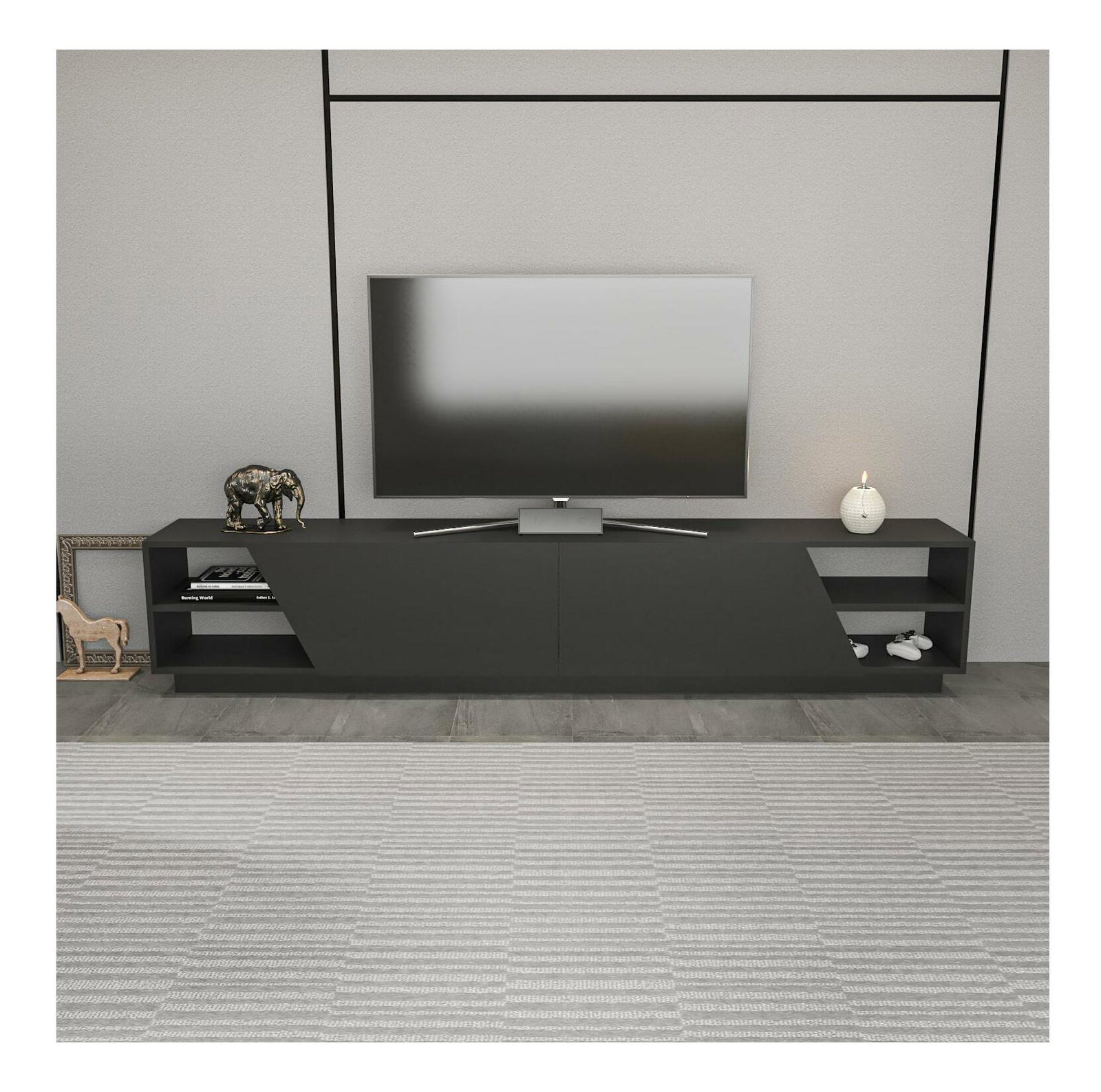 TV stolek/skříňka Rhodos (antracit)