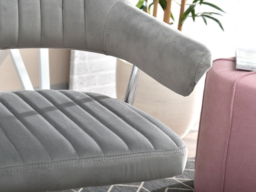 Židle Merylyn (šedá + chromová)