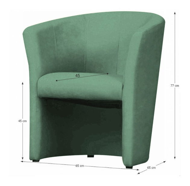 Křeslo Cubali Micro zelená