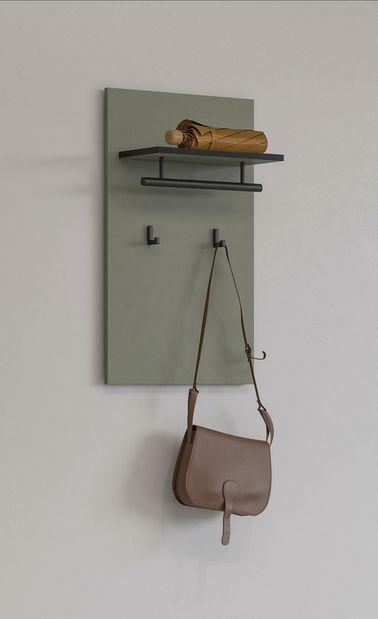 Věšákový panel Crossroad H G03 (borovice zelená + černá)