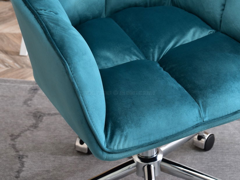 Křeslo Island (tyrkysová + zlatá)