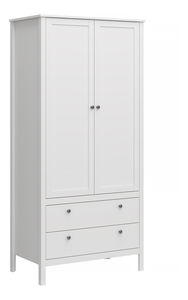 Šatní skříň Otis 2d2s (bílá)