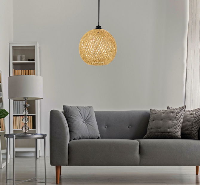 Stropní svítidlo Clamonerta 2 (žlutá + hnědá)