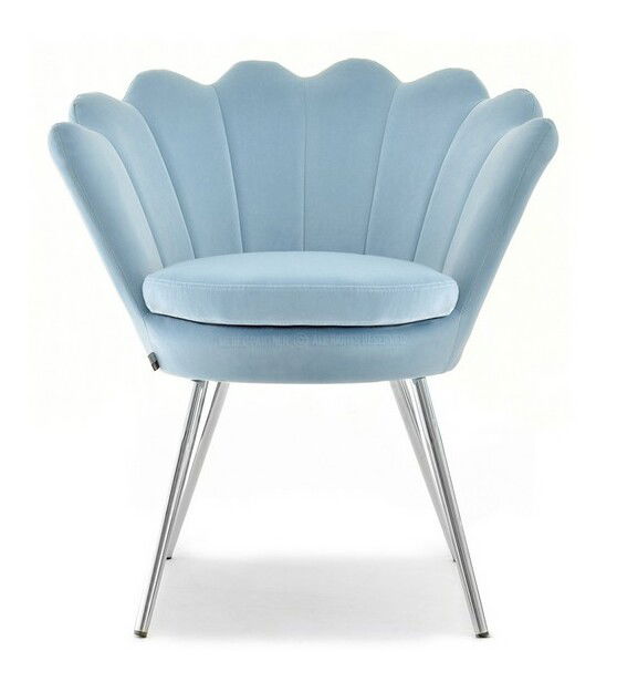 Křeslo Lasair (modrá + chromová)